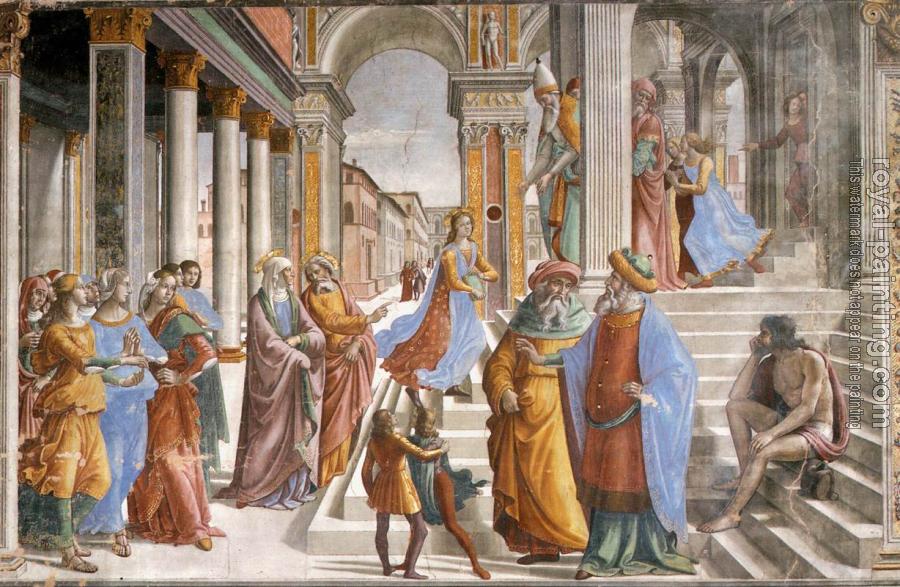 Domenico Ghirlandaio : Presentation of the Virgin at the Temple